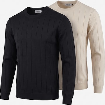 Pull-over 'The Alexander Pullover - 2-Pack' INSPR en noir : devant