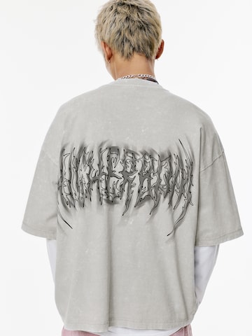 Pull&Bear Tričko 'STWD' – šedá: přední strana