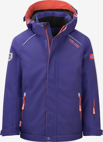 TROLLKIDS Winter Jacket in Purple: front
