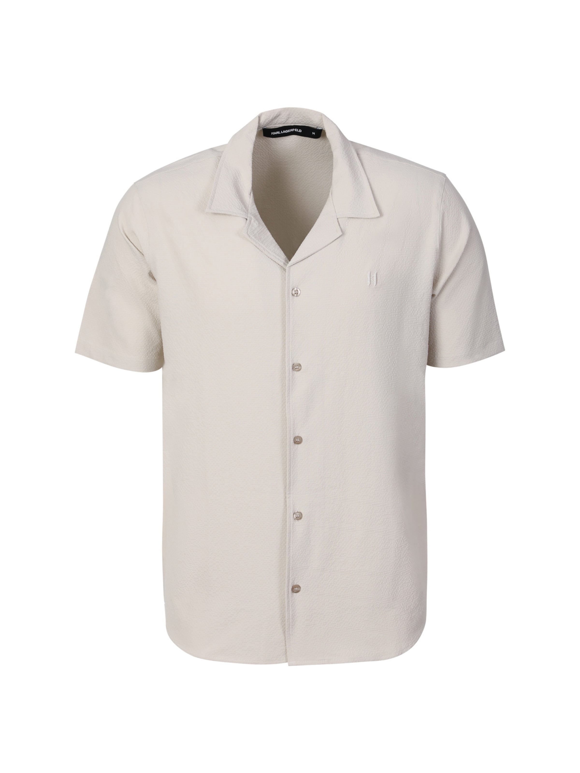 Karl Lagerfeld - Ajuste regular Camisa en beige: frente