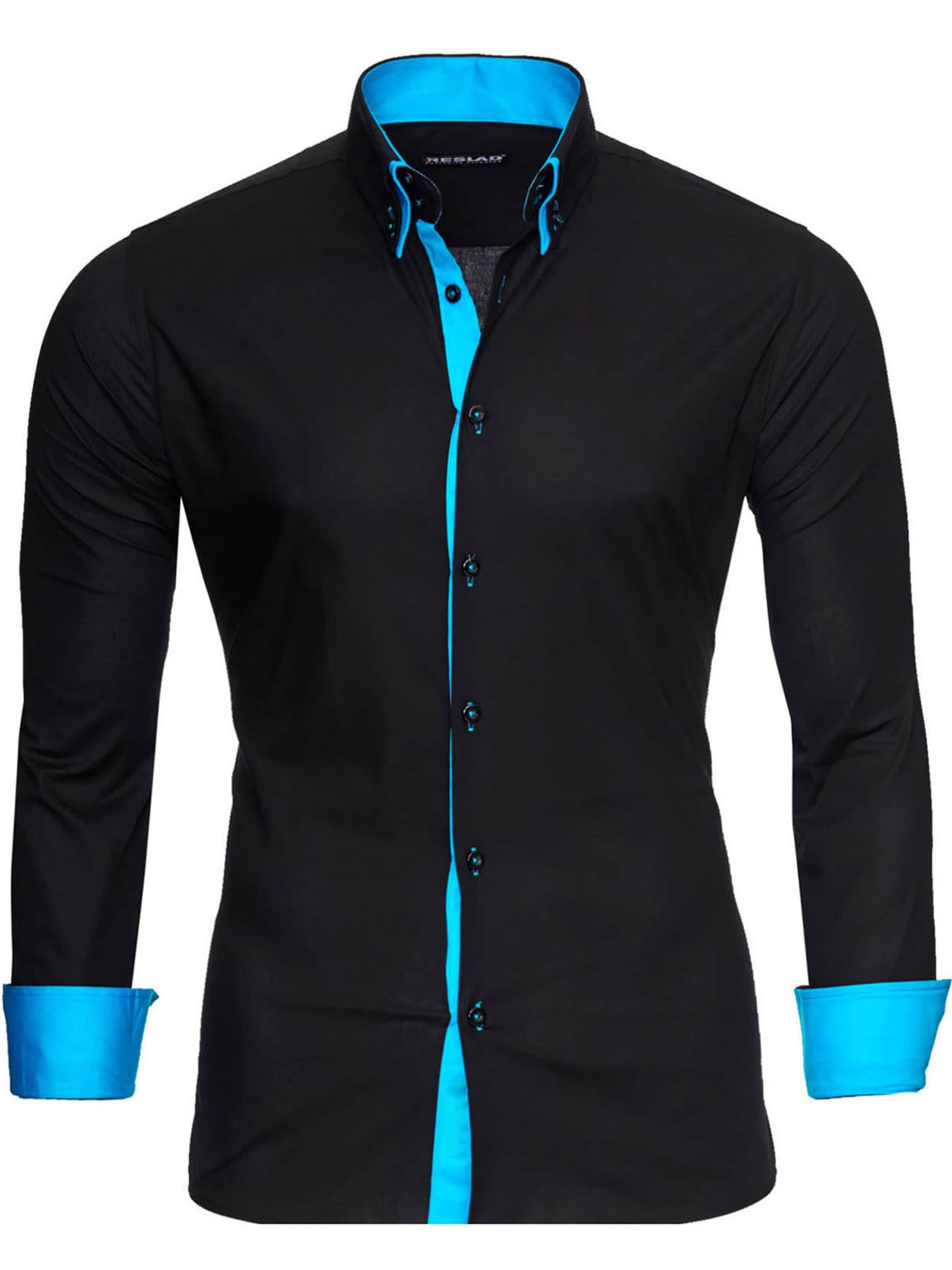 Reslad Button Up Shirt 'RS7050' in Black: front