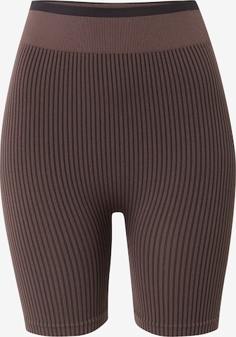 LeGer by Lena Gercke Skinny Workout Pants 'Chani' in Brown: front