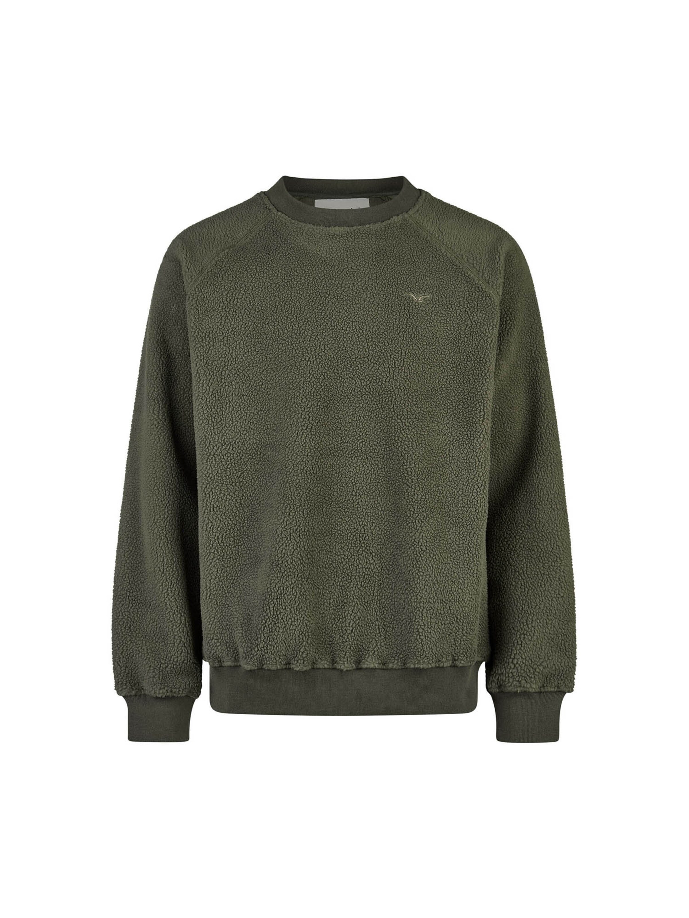 Sweat-shirt 'Möwe Plate' Cleptomanicx en vert : devant