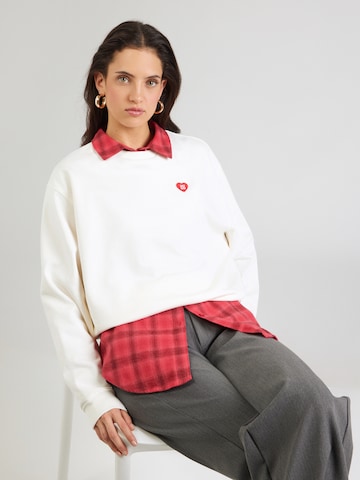 HUGO Sweatshirt 'Deroxina_7' in White: front