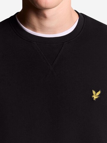 Lyle & Scott Sweatshirt 'Brushed Back Crew Neck Sweatsh ML1131V' i svart