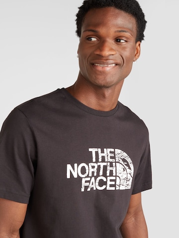 THE NORTH FACE Koszulka 'WOODCUT DOME' w kolorze czarny