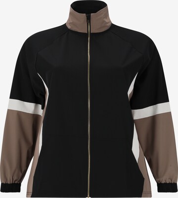 Q by Endurance Athletic Jacket 'Catilina' in Black: front