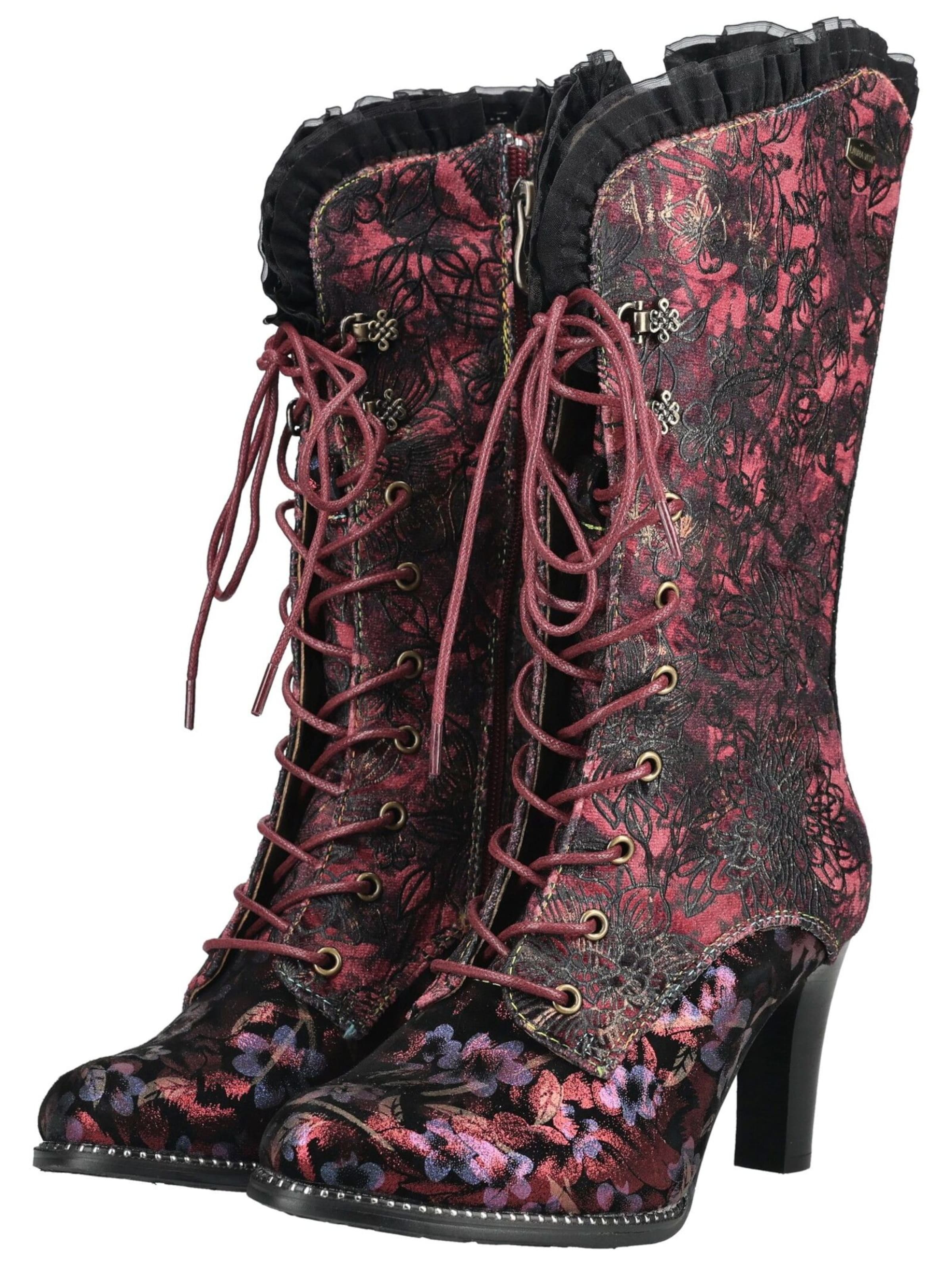 Bottes à lacets Laura Vita en noir
