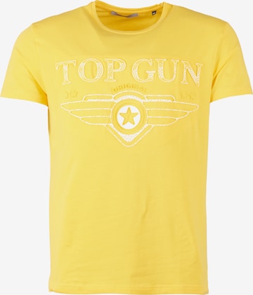 TOP GUN Shirt in Geel: voorkant