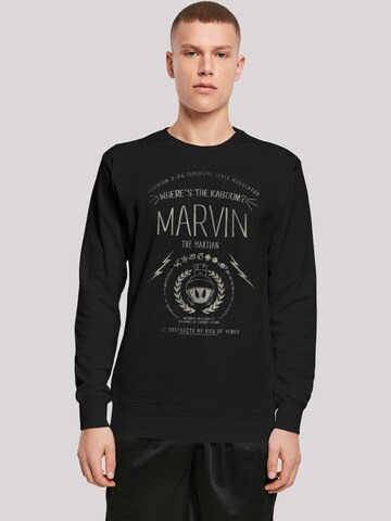 F4NT4STIC Sweatshirt 'Looney Tunes Marvin The Martian Where's The Kaboom' in Zwart: voorkant