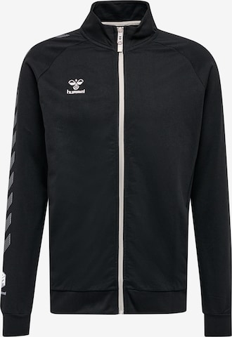 Hummel Sports sweat jacket 'Move' in Black: front