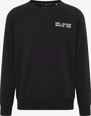 DreiMaster Maritim Sweatshirt 'Bridgeport' in Black: front