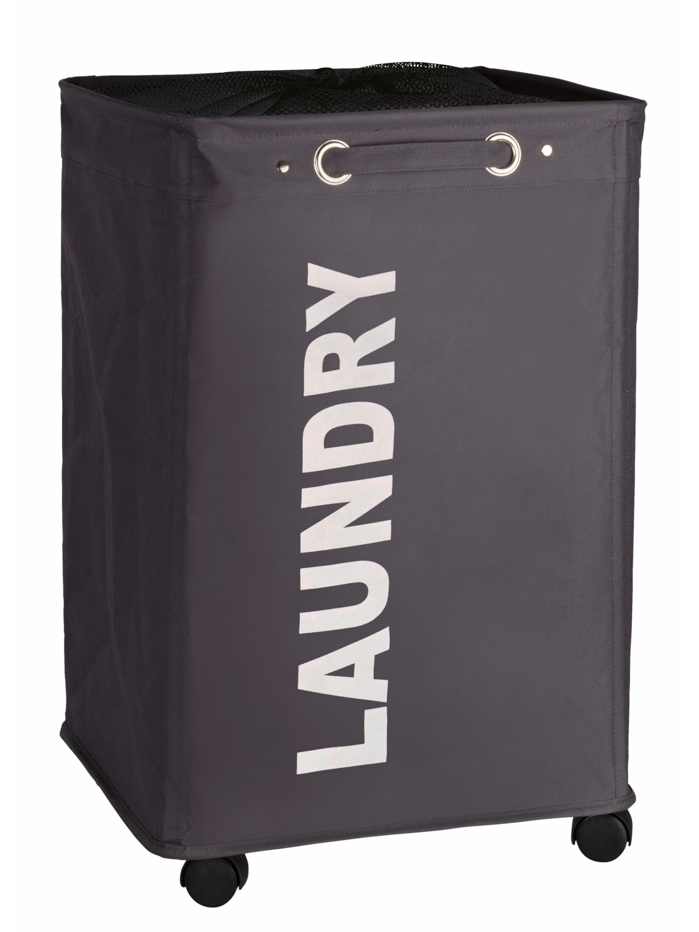 Wenko Wäschebehälter 'Quadro' in Grau