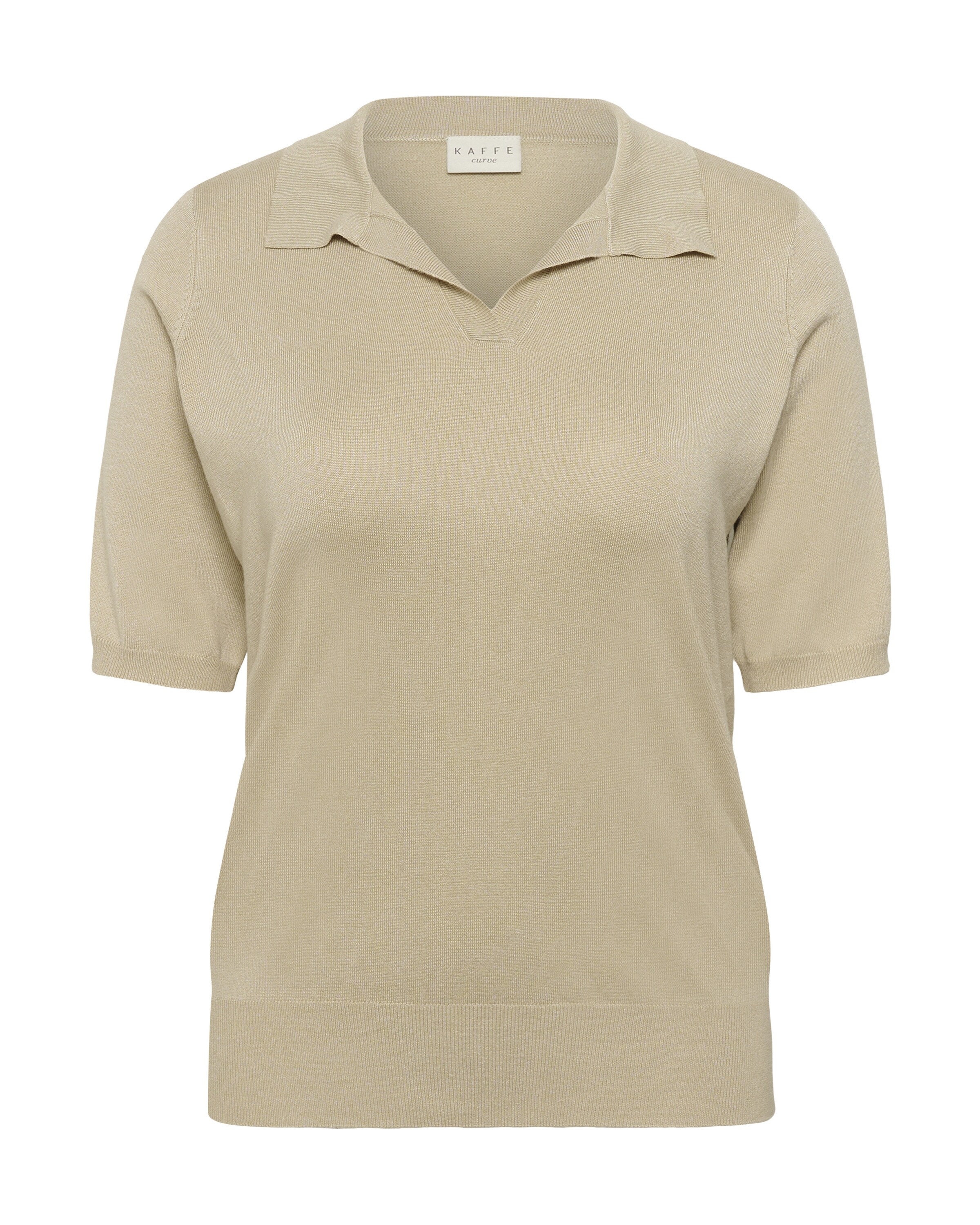 KAFFE CURVE Sweater 'KCLizzy' in Beige: front