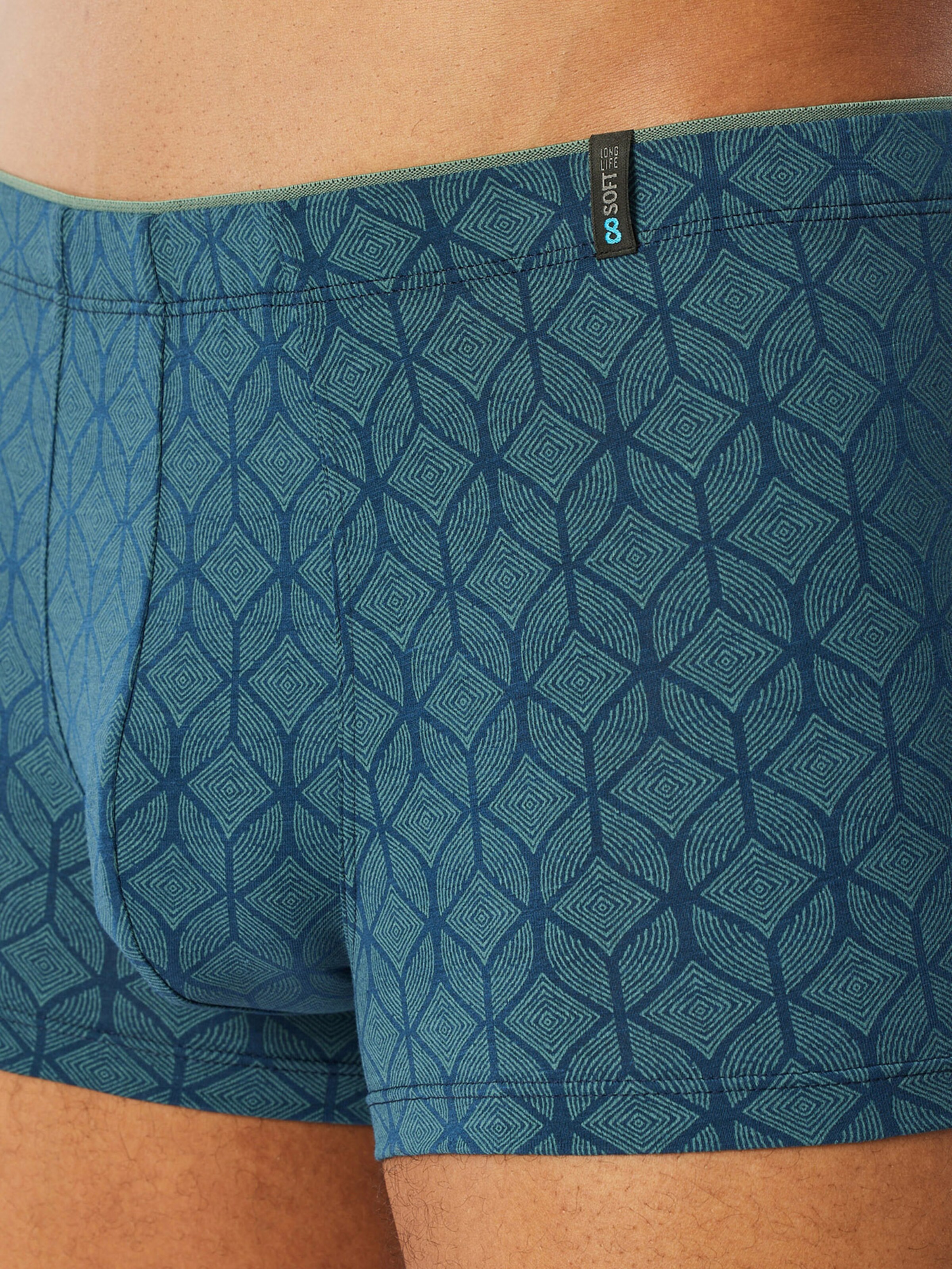 SCHIESSER - Calzoncillo boxer ' Long Life Soft ' en verde