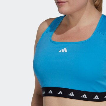 ADIDAS PERFORMANCE Bralette Sports Bra 'Powerreact Medium-Support Techfit ' in Blue