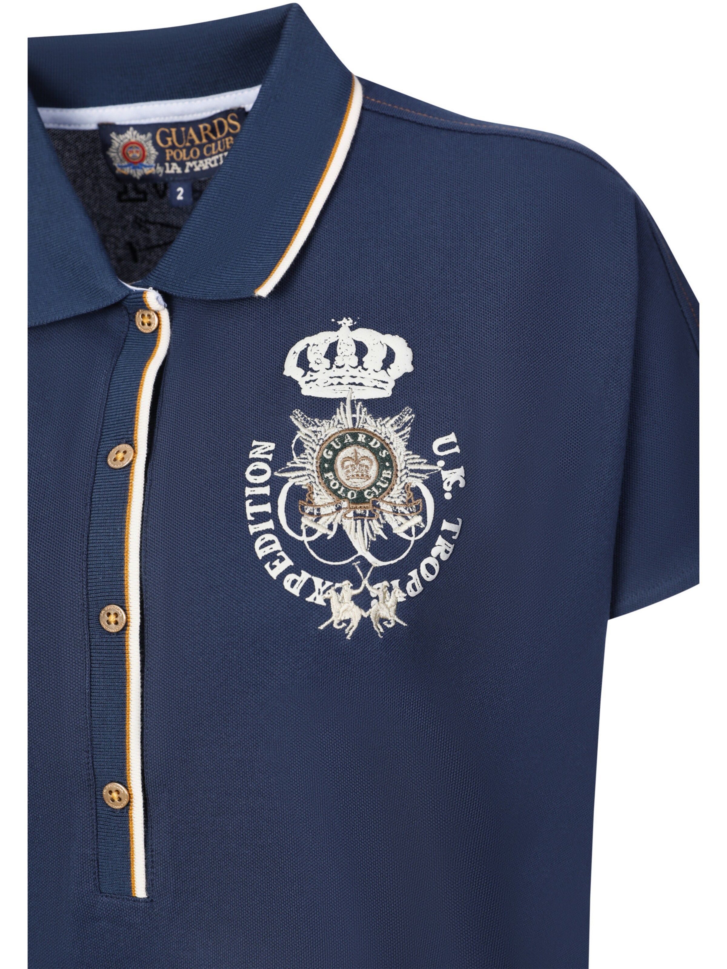 La Martina Poloshirt ' WCPG31 ' in Blau
