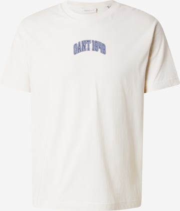 GANT T-shirt i beige: framsida