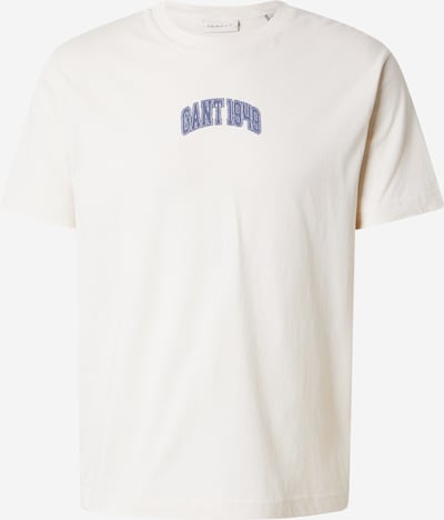 Marškinėliai iš GANT, spalva – kremo / tamsiai mėlyna, Prekių apžvalga