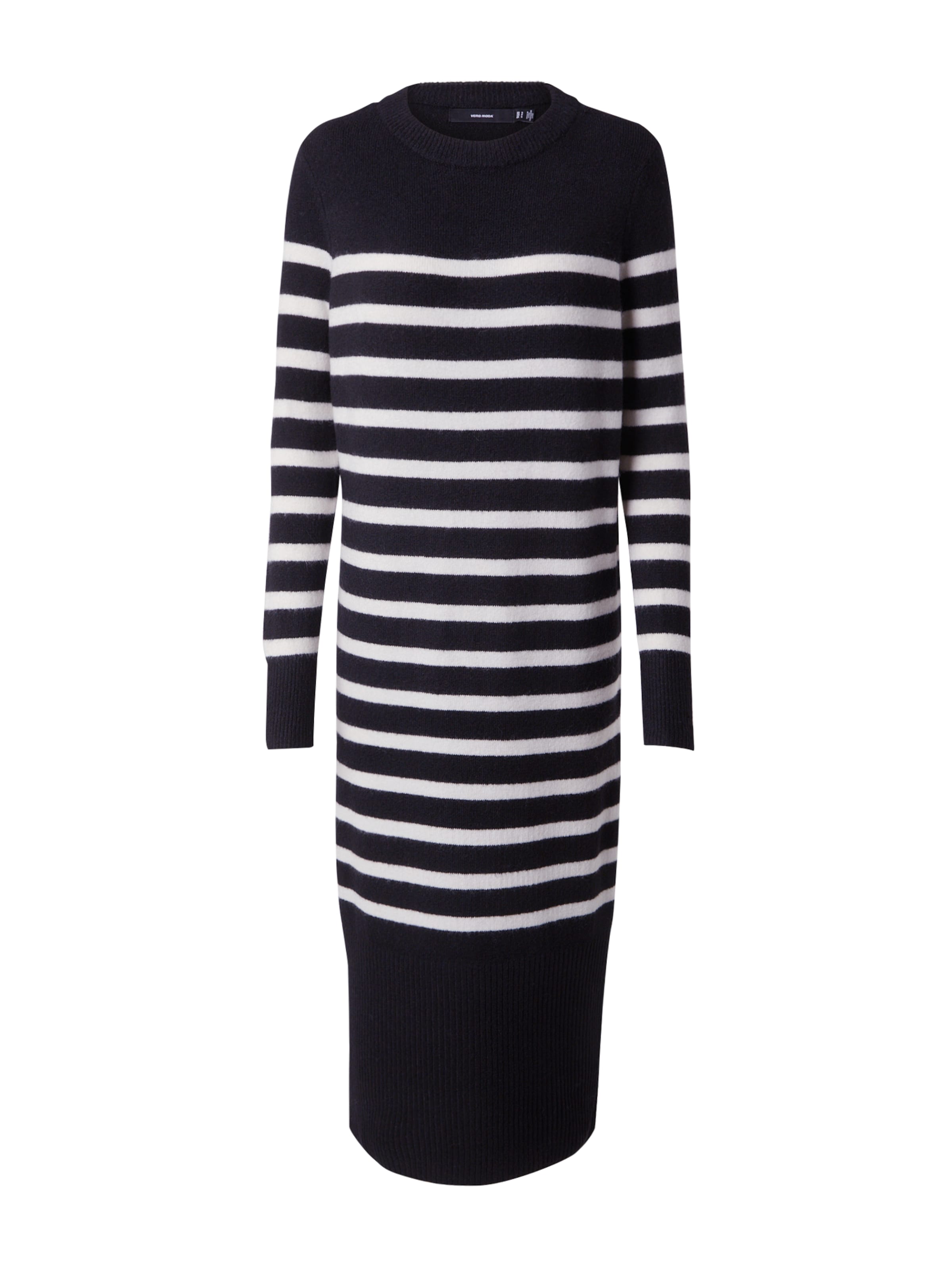 VERO MODA Knit dress 'PLAZA' in Black: front