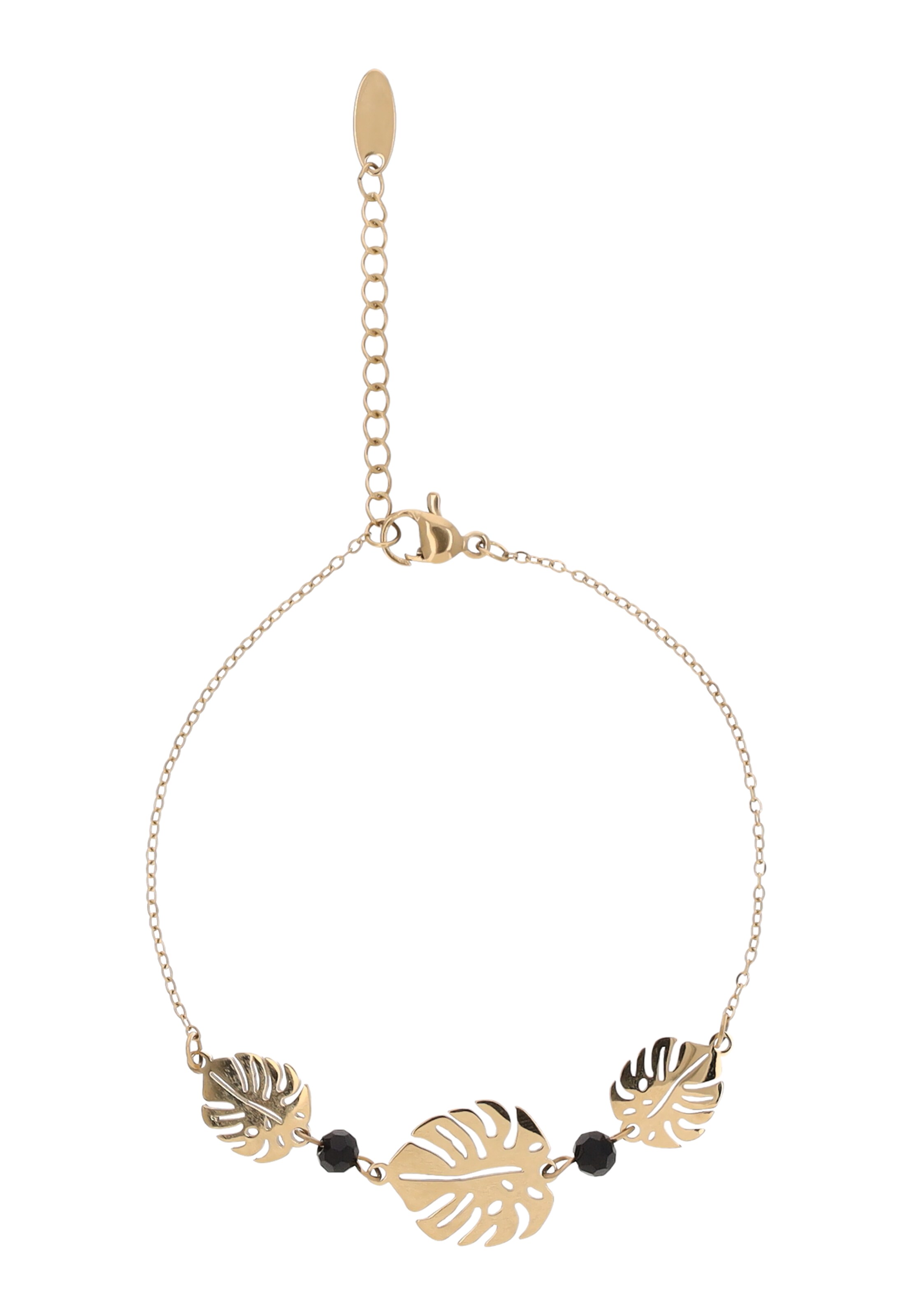 IZIA Armband in One Size in de kleur Goud / Zwart, Productweergave