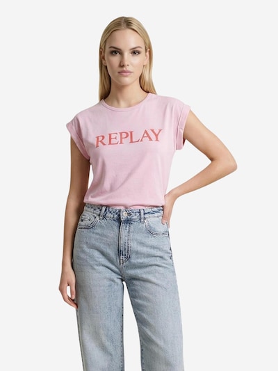 Maglietta 'REGULAR W3473B.000.2660' in L REPLAY di colore rosa, Visualizzazione prodotti