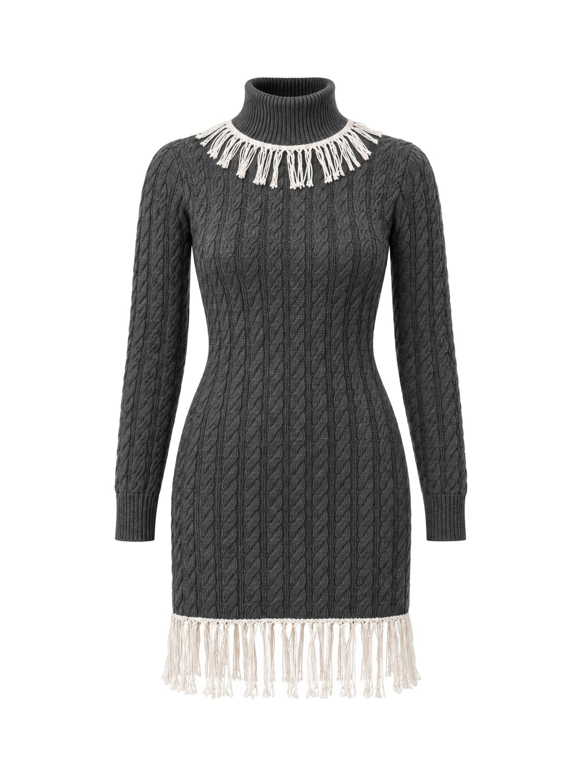 RYVAN Strickkleid 'Strickkleider'‌ in Grau