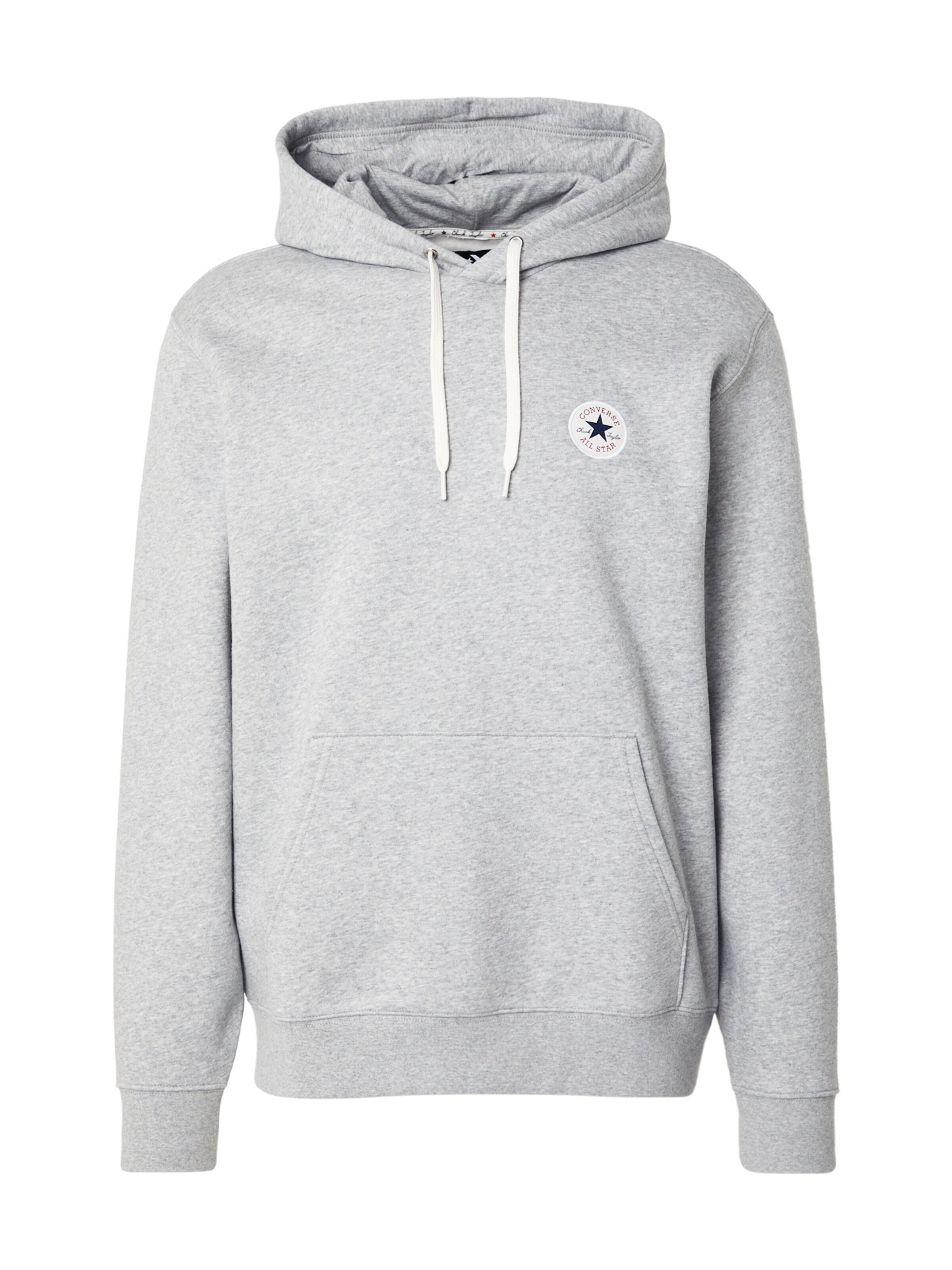 CONVERSE Sweatshirt 'CHUCK' in Grau: Vorderseite