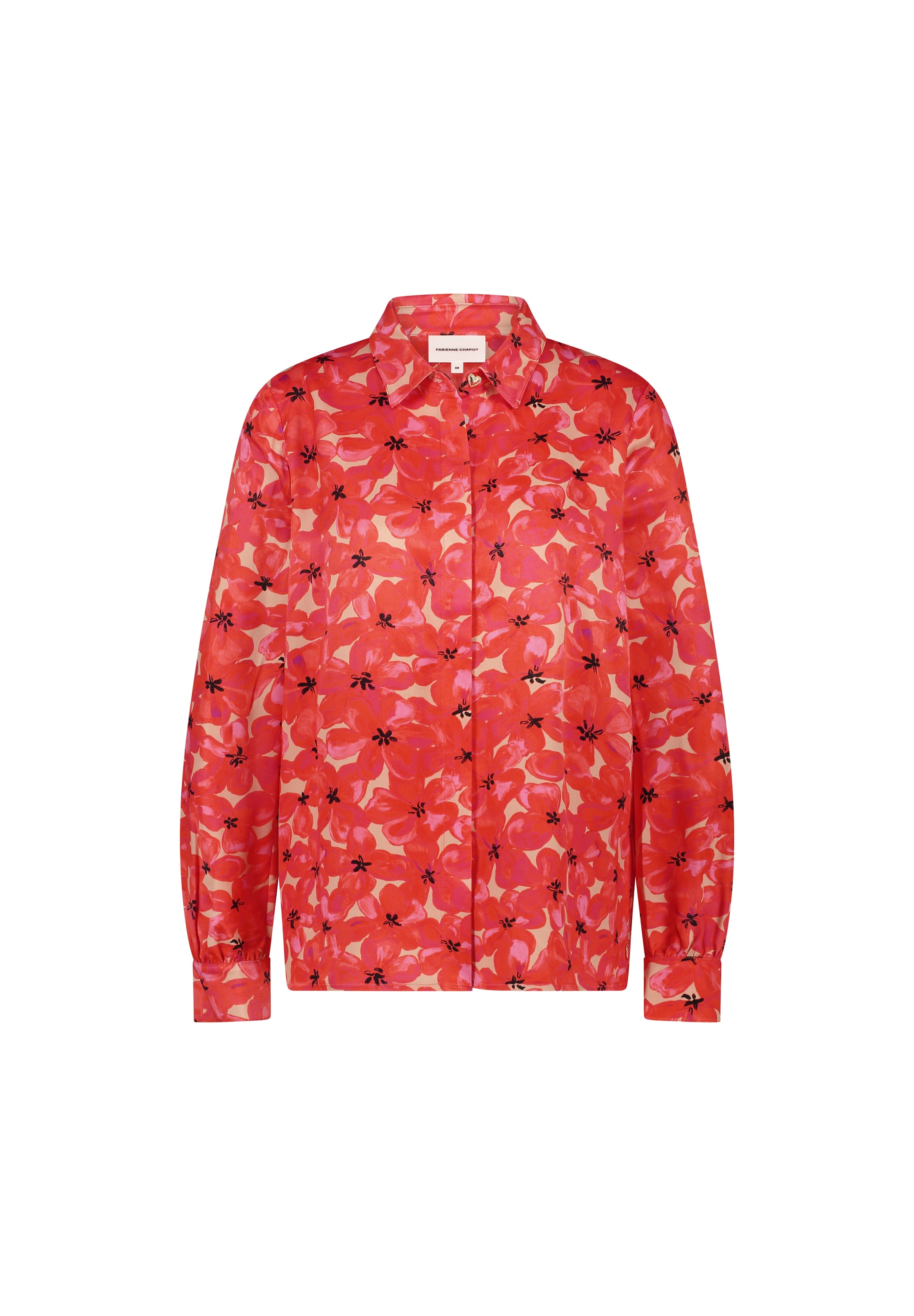 Fabienne Chapot Blouse in Rood: voorkant