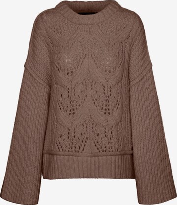 VERO MODA Sweater 'MORNA' in Brown: front