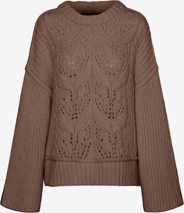 VERO MODA Sweater 'MORNA' in Brown: front