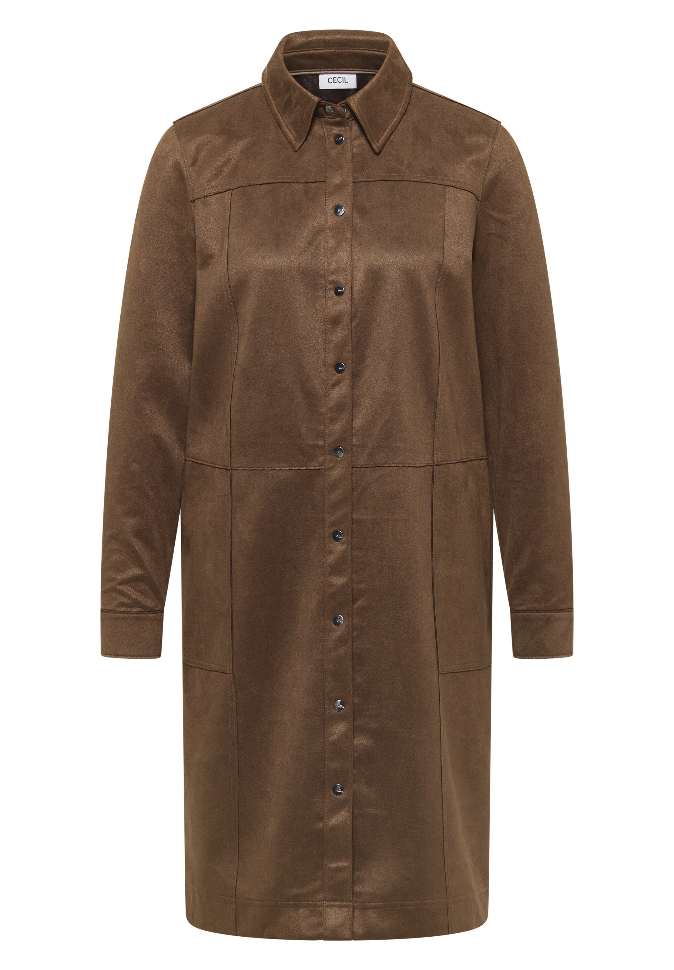 CECIL Blusenkleid in Braun: Vorderseite