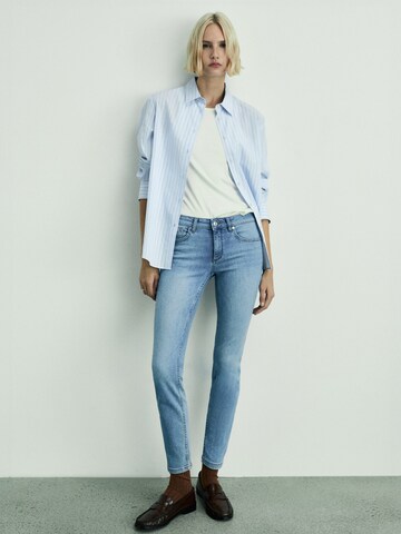 MANGO Skinny Farmer - kék