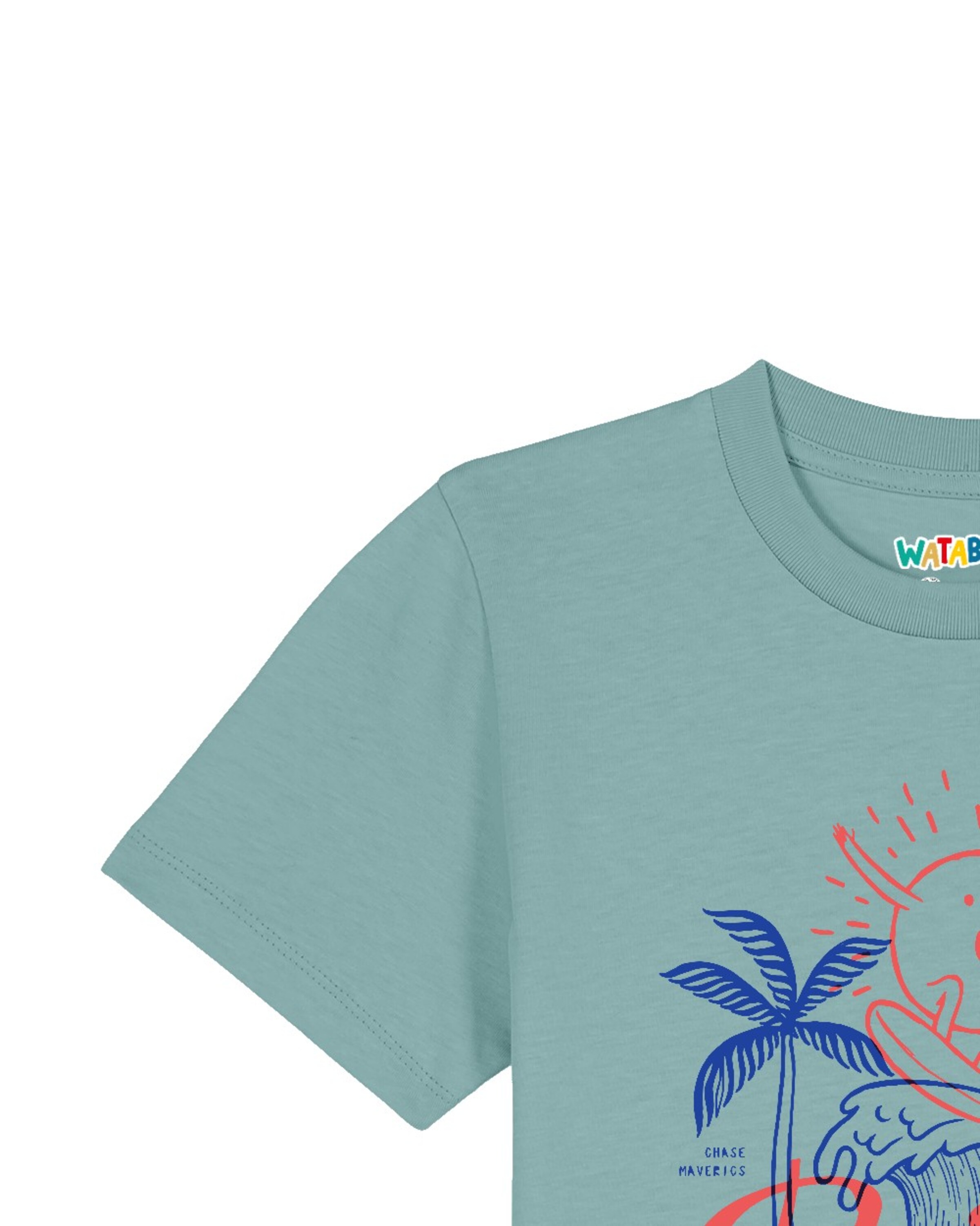 T-Shirt 'Ride the waves' watabout.kids en bleu