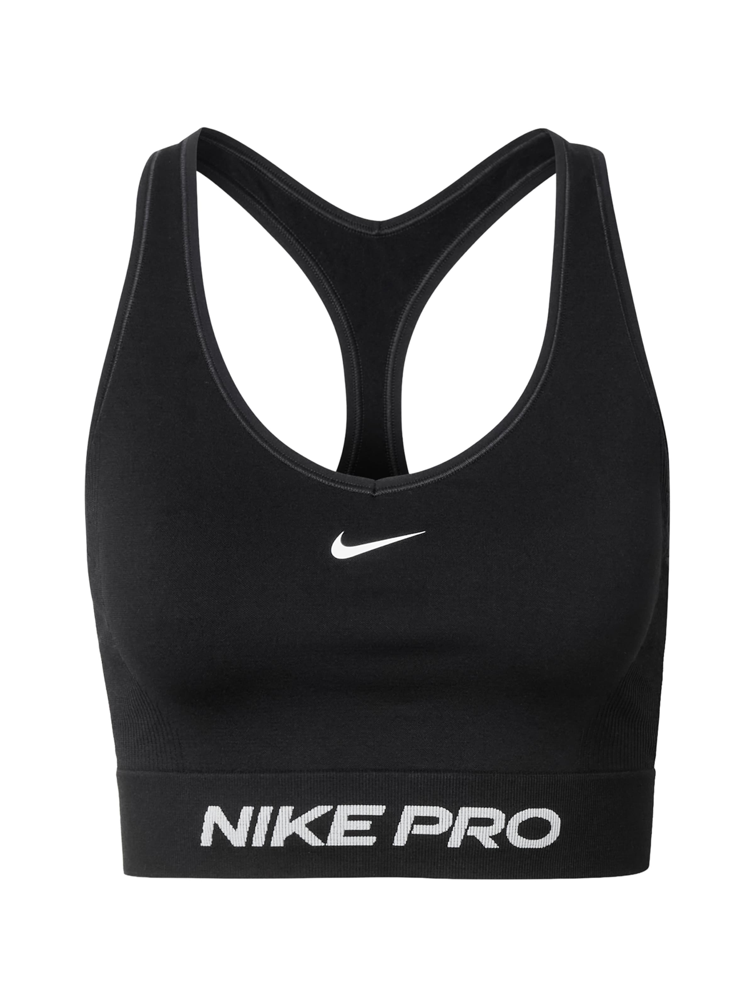 Bustino Reggiseno sportivo 'Pro' di NIKE in nero: frontale