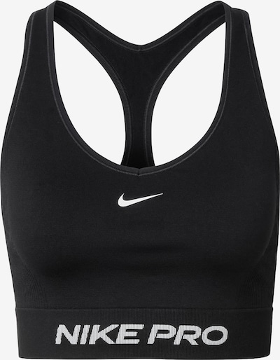 NIKE Sport-BH 'Pro' in XS in schwarz / weiß, Produktansicht