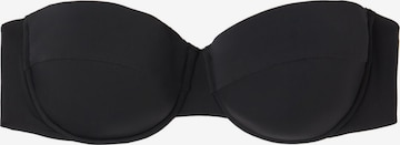 CALZEDONIA Bandeau Bikini Top 'Indonesia' in Black: front