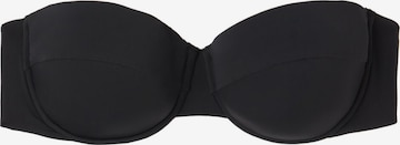 CALZEDONIA Bandeau Bikinitop 'Indonesia' in Schwarz: Vorderseite