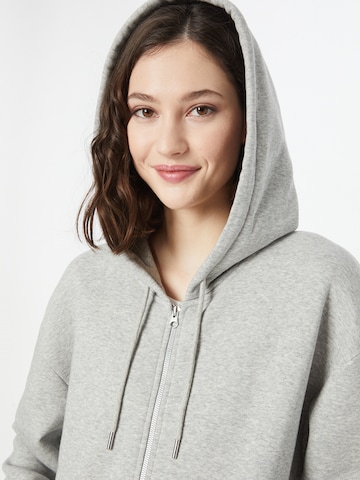 ABOUT YOU Limited Zip-Up Hoodie 'Lilou' in Grey