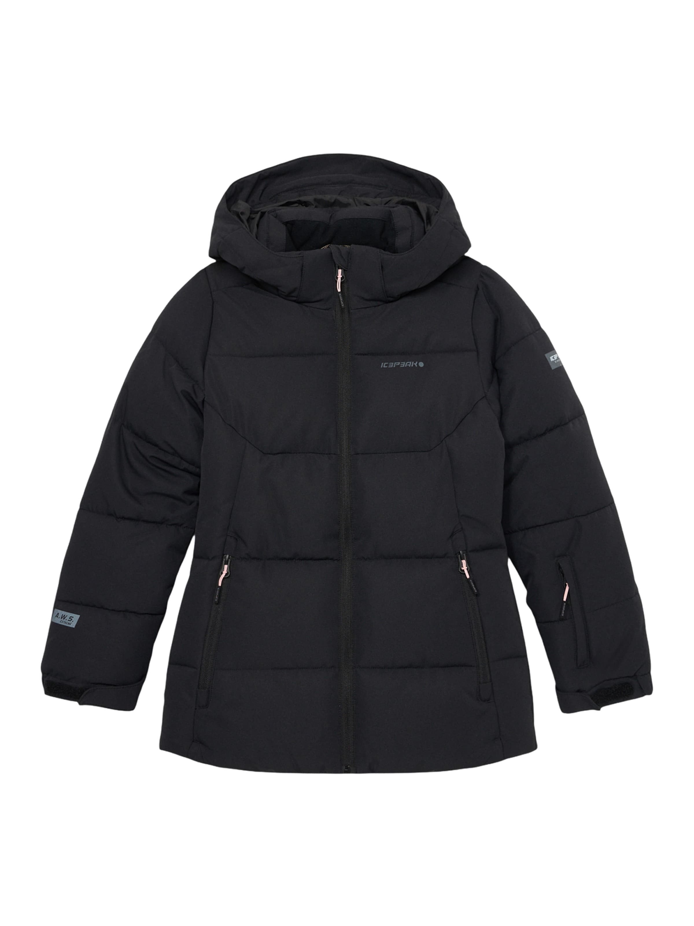 ICEPEAK Αθλητικό μπουφάν 'Loris JR' σε μαύρο: μπροστά