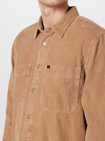 Lee Regular fit Button Up Shirt in Brown