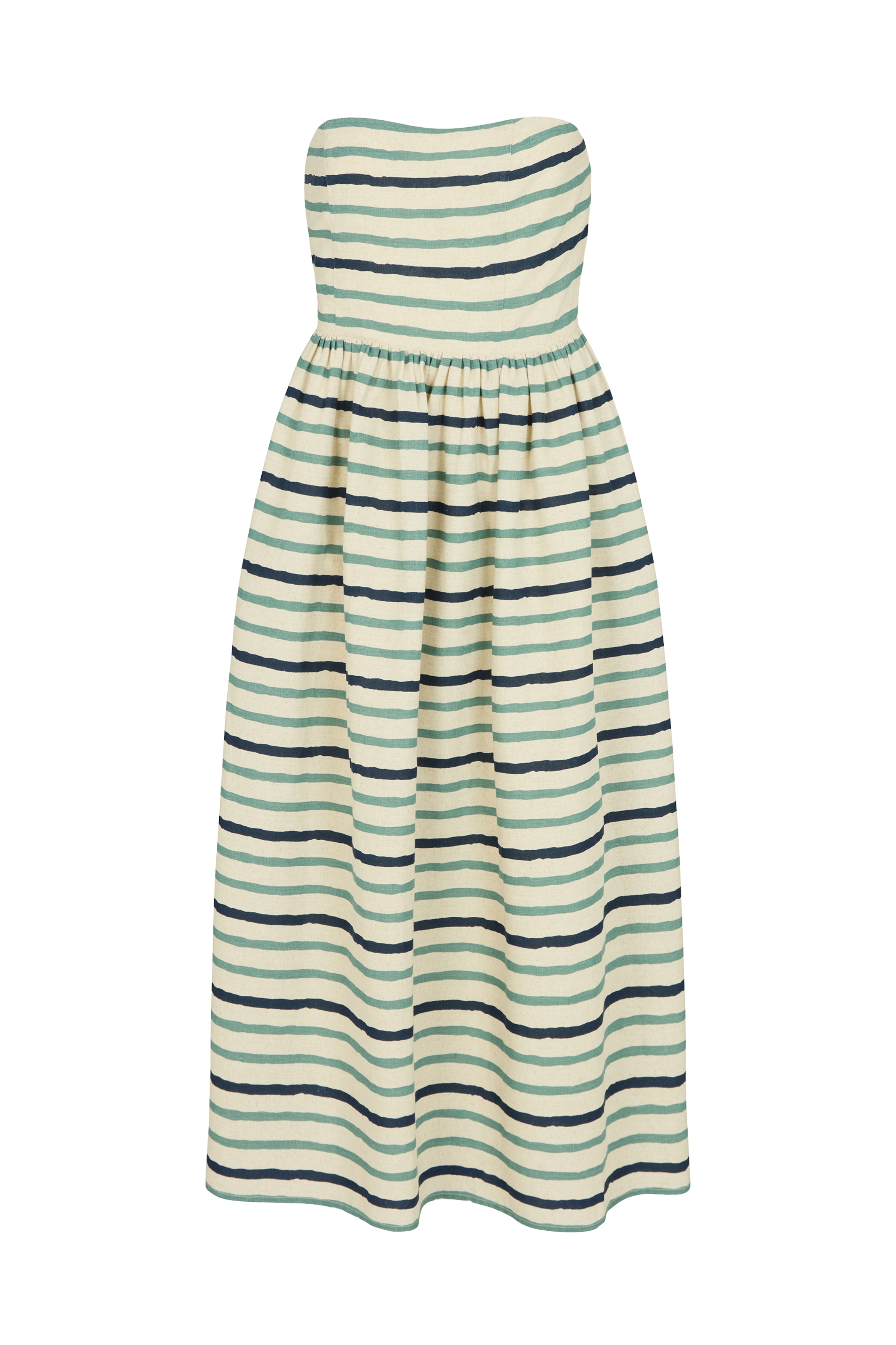 lily and lionel Kleid 'Regatta' in Grün: Vorderseite