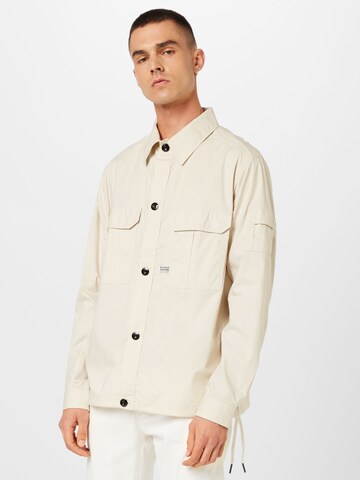 G-Star RAW Regular Fit Hemd in Beige: predná strana