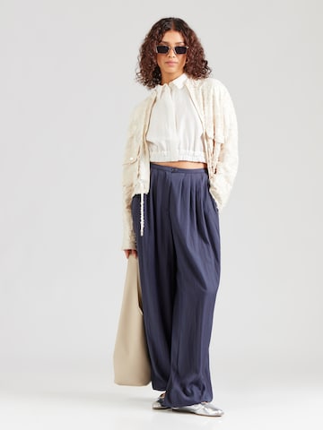 Wide Leg Pantalon 'MSCHZinet Malanie' MSCH COPENHAGEN en bleu