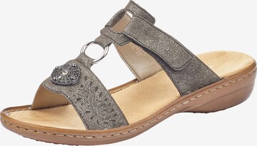 Rieker Mules 'Olymp' in Grey: front