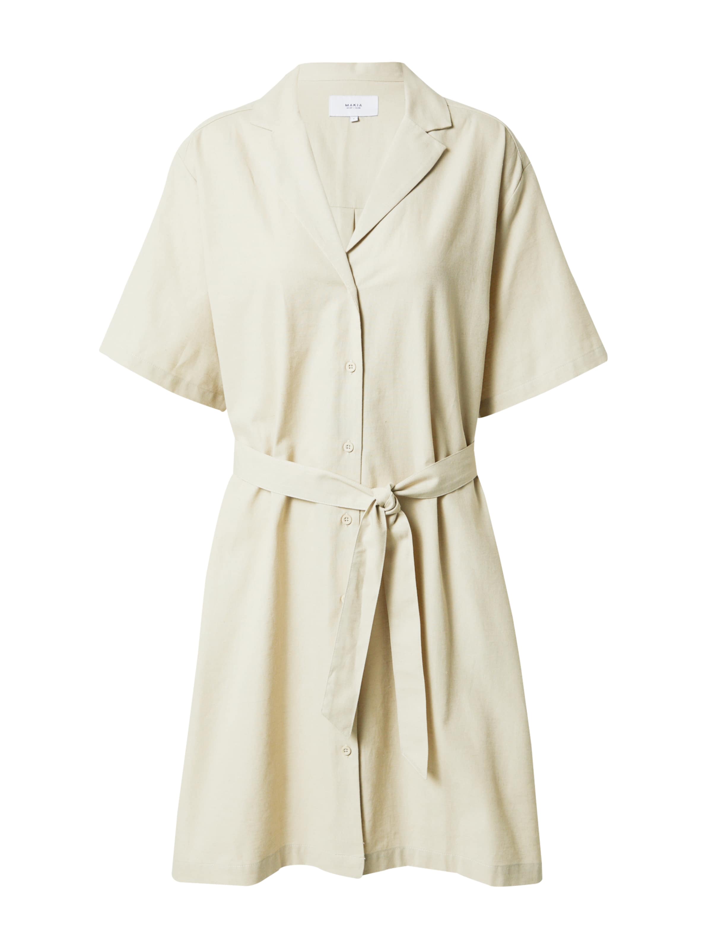 MAKIA Skjortklänning 'Kiara' i vit: framsida