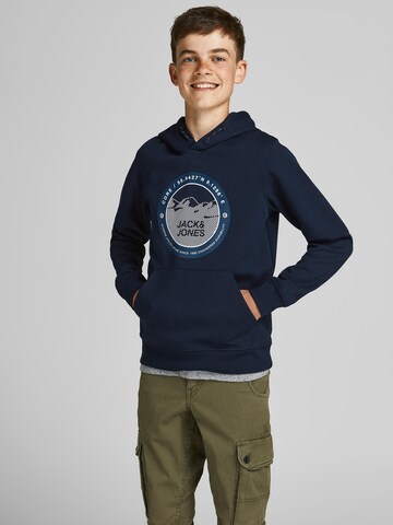 Jack & Jones Junior Sweatshirt 'Bilo' in Blauw: voorkant