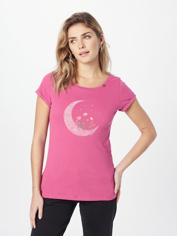 T-shirt Ragwear en rose : devant