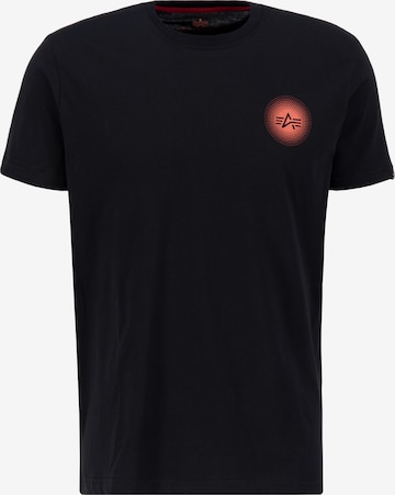 ALPHA INDUSTRIES T-shirt i svart: framsida