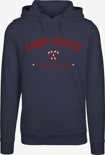 F4NT4STIC Sweat-shirt 'Weihnachten Candy Coated Christmas' en bleu / rouge / blanc, Vue avec produit